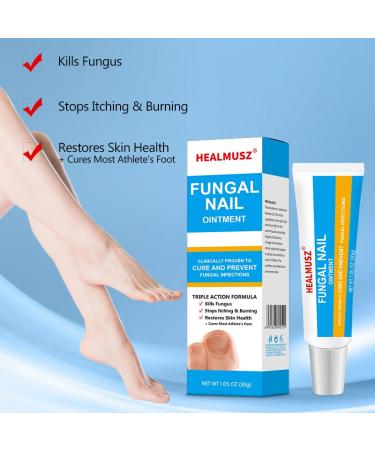 Healmusz Onychomycosis Nail Renewal Liquid - Extra Strength Toenail Fungus Treatment for Damaged & Discolored Nails - Fast-Acting Repair Solution - Buy Online on GoSupps.com