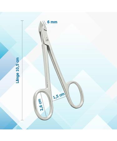 SMI Scissor Style Cuticle Nipper - Precision Cuticle Trimmer for Men and Women - Stainless Steel Beauty Grooming Tool with Pouch - Buy Online on GoSupps.com