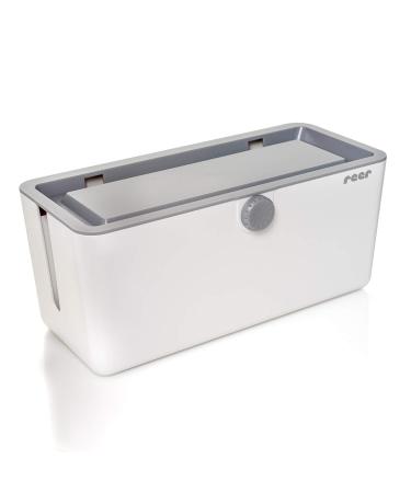 Reer 78020 CableGuard cable box - child-safe cable management for cables and multiple sockets white