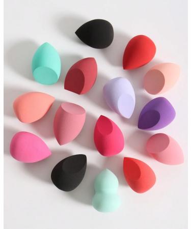 16-Piece Latex-Free Makeup Sponge Set | Professional Blender Tools for Foundation Concealer Eyeshadow & More | Perfect for Damp or Dry Use - Buy Online on GoSupps.com