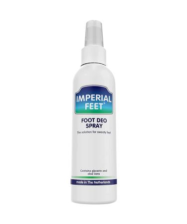 Imperial Feet Foot Deo Spray - Foot & Shoe Deodorizer Spray  Helps Eliminate Smelly Odor & Control Sweat - Antiperspirant Deodorizing Freshener with Mint Scent - Strong  24-Hour Protection - 150ml