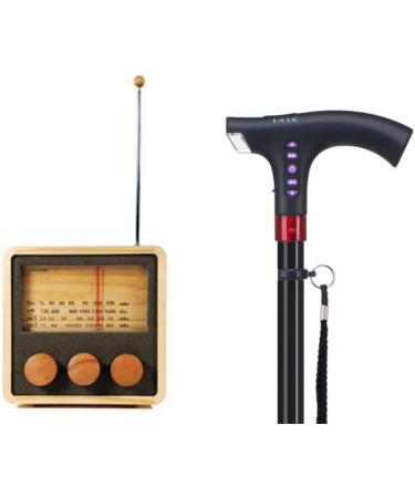 Old Man Crutches Music Sticks Anti Skid Four Foot Alarm Canes Aluminum Alloy Lamps with Old Crutches Practical - Buy Online on GoSupps.com