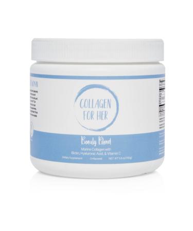 Collagen For Her - Marine Collagen Beauty Blend - Hydrolyzed Collagen Protein Powder Hyaluronic Acid Biotin Vitamin C | Hair Skin Nail Supplement for Women (30 Servings)