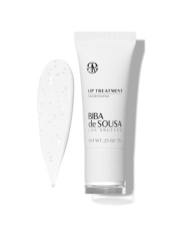 Biba de Sousa The Lip Treatment- Moisturizing Lip Balm with Peptides Amino Acids & Squalane Fast Acting Nourishing Balm for Dry Chapped Lips Clear & Unscented (0.25 oz)