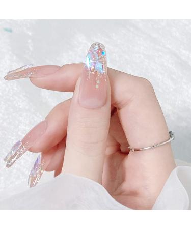 3D Aurora Rhinestone Nail Art Decoration - 100pcs Mixed Shapes Crystal Crafts for DIY Nail Designs - Buy Online on GoSupps.com