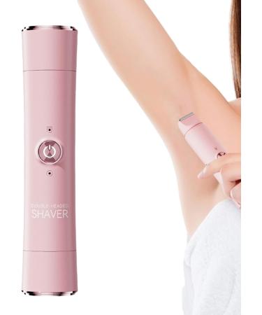 Electric Shaver for Women Bikini Trimmer with Double AttachmentsErgonomic Hair Removal and Care Device for Legs Body Face and Intimate Areas Pink - Buy Online on GoSupps.com