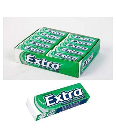 10 Packs of Original WRIGLEY'S Extra Chewing Gum Packs Fresh Stock (Spearmint) SPEARMINT 10 Count (Pack of 1)