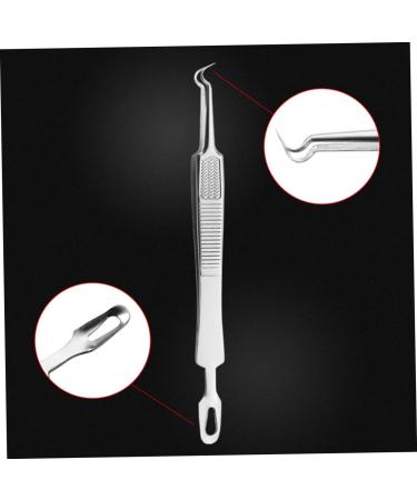 NOLITOY 3pcs Extractor Pimple Remover Stainless Curved Blemish Blackheads Kit Blackhead for Steel Tweezers 1 count (Pack of 1) - Buy Online on GoSupps.com