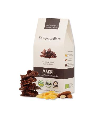 MAKRi ORGANIC Crunchy Pralines - Chocolate Krossies without refined sugar with date chocolate vegan & fairly traded (1 pc.)