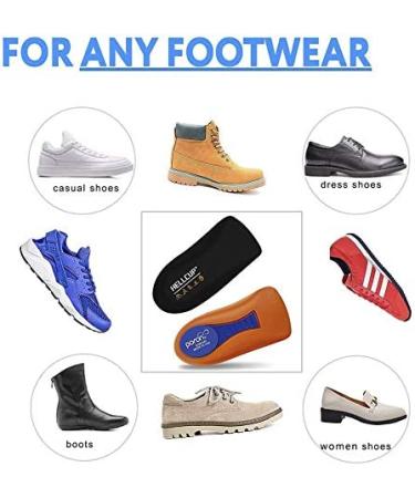 Plantar Fasciitis Heel Cup for Women and Men - Max Shock Absorption Inserts for Heel, Knee, and Back Pain Relief (Yellow Pad) - Size W 6-11.5 / M 4.5-9.5 - Color 1 - Buy Online on GoSupps.com