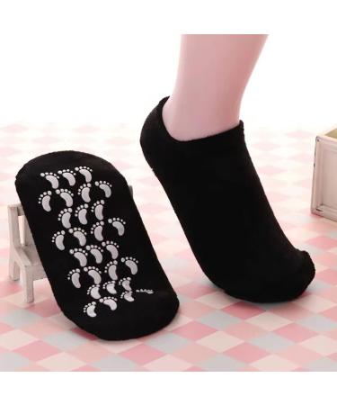 Moisturizing Gel Socks - 2 Pairs Infused with Vitamins & Oils for Spa Foot Care - Pink & Blue - Ideal for Women - Buy Online on GoSupps.com