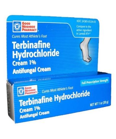 Terbinafine Hydrochloride 1 Percent Cream Tar  Size 1 Oz