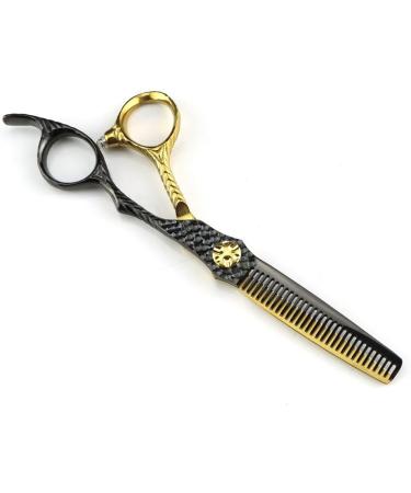 Hair Cutting Scissors 6 Inch Professional JP 440c Steel Scissor Gold Black Hair Scissors Haircut Thinning Barber Cutting Shears Hairdresser Scissors Set - Buy Online on GoSupps.com