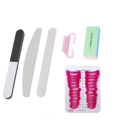 26 pieces of nail polish template in several sizes with a 5-piece nail polish set reusable plastic nail polish protection fingernails nail protection shields anti-spill manicure protection tools