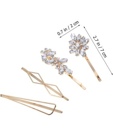 Angoily 16 Pairs Rhinestone Hair Clip Hair Accessories for Women Clips Barrettes for Women Snap Hair Clips for Women Bride Hair Clip Rhinestone Barrette Headgear Zinc Alloy Simple Women's - Buy Online on GoSupps.com