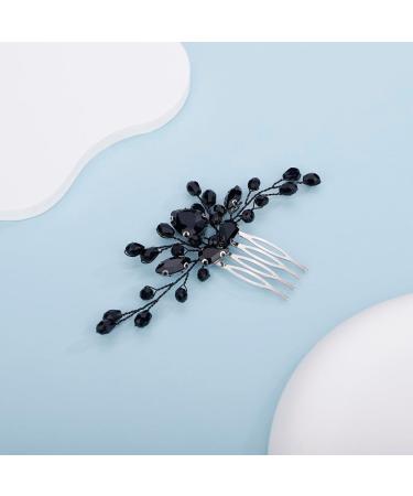 Deniferymakeup Rhinestone Teardrop Hair Comb - Bridal Hair Accessory for Women - Crystal Headpiece for Parties - Buy Online on GoSupps.com