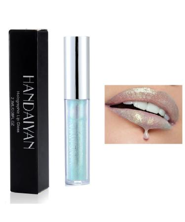 Beliky Girl Set of 6 glittery liquid diamond-effect lipsticks non-stick metallic lip gloss for women and girls #01