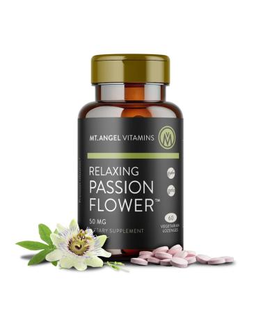 Mt. Angel Vitamins - Relaxing Passion Flower Extract Great Tasting Herbal Lozenge (Passiflora incarnata) - Highly Bio Available 4:1 Extract - 60 Count