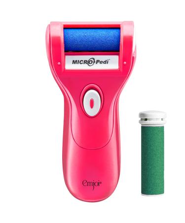 Emjoi Micro-Pedi Callus Remover w/Bonus Replacement Rollers (Pink)