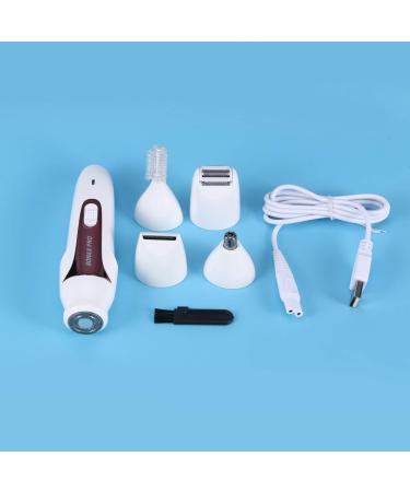 Milisten 5-in-1 Body Shaver | Electric Razors for Men & Women | Hair Removal Trimming & Nose Hair Cleaning - Miss Purple Power - Buy Online on GoSupps.com