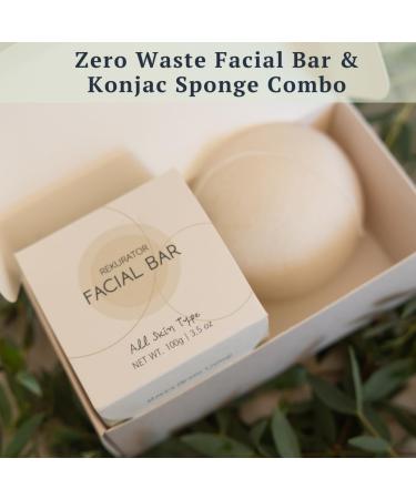 Buy RE: REKURATOR pH Balanced Facial Bar & Konjac Sponge Set - Best Natural Skincare for Glowing Skin - International Shipping Available - Buy Online on GoSupps.com