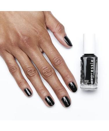 essie expressie Quick-Dry Vegan Nail Polish - Now Or Never Black 0.33oz - Pack of 1 - Buy Online on GoSupps.com