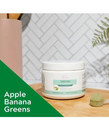 Apple Banana Greens Powder Superfood 5.29oz - Keto Friendly, Vegan, Sugar Free - Natural Energy & Gut Health Boost - Low Carb Superfood Supplement - Buy Online on GoSupps.com