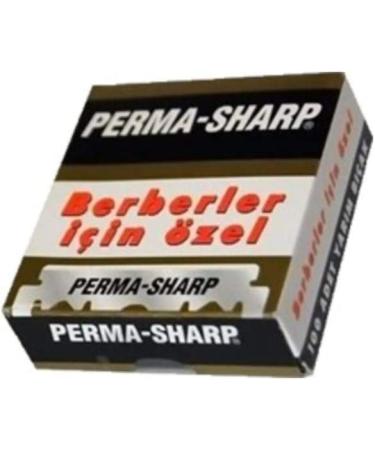 100 Perma-Sharp Straight Edge Razor Blades for Professional Barber Razors - New Packaging - Buy Online on GoSupps.com