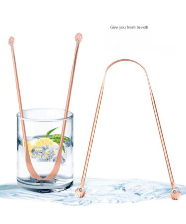 Buy Copper Tongue Scraper - Eliminate Bad Breath | Travel-Friendly Oral Care | Fresh Breath Solution for Adults - Buy Online on GoSupps.com