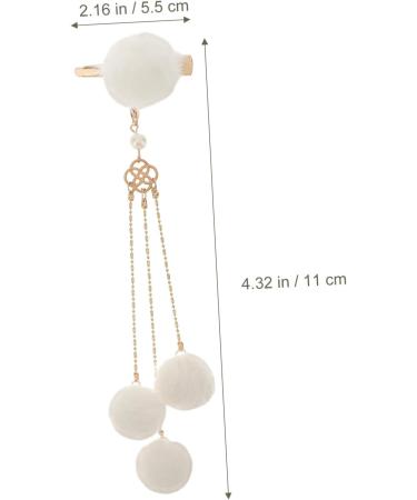 minkissy 1 pair fringe clip hair accessory for women pearl hair accessories hairpins hair for women crystal hair barrettes crystal hair clip womens hair accessories side hairpin set - Buy Online on GoSupps.com