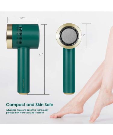 Newbealer Electric Callus Remover & Foot File Kit | Rechargeable, Portable & Powerful | 2-Speed Automatic Vacuum | 6 Grinder Heads Included | Pro Pedi Feet Care - Buy Online on GoSupps.com