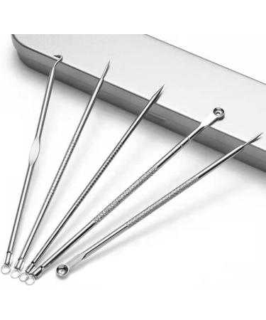 Danbao DANBAO Blackhead remover Acne acne extractor tool whitehead remover beautician supplies facial skin care tool The best acne removal kit-treatment of blemishes whiteheads clear nose skin (5PCS) 17.5*3.5*2 - Buy Online on GoSupps.com