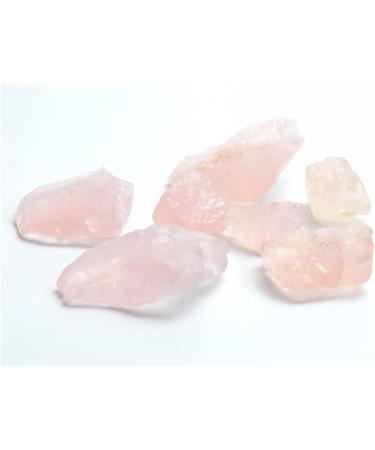 Natural Crystal Rough 200g Natural Rose Quartz Rough Stones Rock Crystal Reiki Healing Metaphysical Raw Stone with a Free Pouch - Buy Online on GoSupps.com