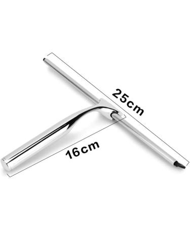 Stainless Steel Glass Scraper All Purpose Shower Squeegee Shower Window Shower Wiper Shower Cleaner - Buy Online on GoSupps.com