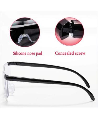 Headband Hands Free Headband Magnifier Glasses 1.5x-3x Zoom Head Mounted Head Magnifying Glasses for Reading Jewelry Loupe Watch Electronic Repair (Color : Red) Safehappy - Buy Online on GoSupps.com