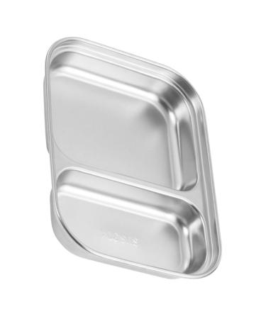 Alipis Stainless Steel Serving Tray Baby Separation Board Snack 20.00X15.00X3.00CM Silver