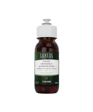 LUX OL - Growth & Strengthening Drink - Food Supplement - Arugula Horsetail Zinc Copper Vitamin B8 B6 - Made in France - Hair Program 1 Month - 2 ml/Day
