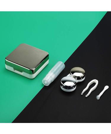 Lyrlody Cute Reflective Contact Lens Container Set - Hygienic & Stylish Travel Storage (Gold) - Buy Online on GoSupps.com
