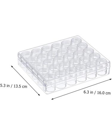 FRCOLOR Nail Stuff Organizer 1 Set Storage Box Sequin Trim Diamond Decor Manicure Organizer Container Clear Container Small Item Organizer Container Clear Bottle Plastic Diamond Box Nail - Buy Online on GoSupps.com