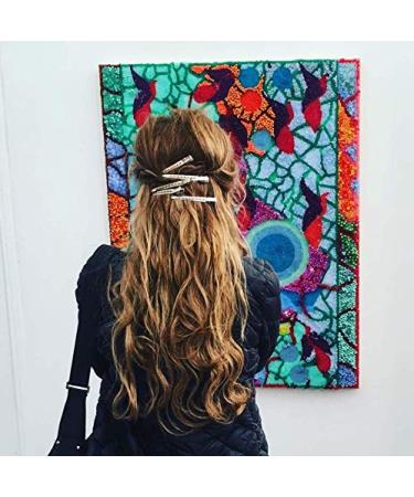 24 Pieces Silver Duck Bill Hair Clips - Metal Clamps & Combi Clips for Girls & Women - 3.3 Inch Alligator Curl Hair Clips with Holes for Hairdressing - Buy Online on GoSupps.com