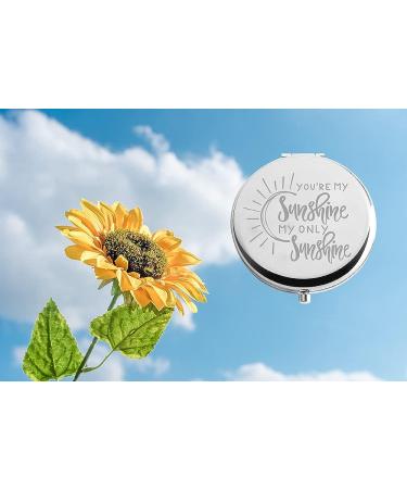 HOLLP Sister Friendship Jewelry - You're My Sunshine Makeup Pocket Mirror for Women - Buy Online on GoSupps.com