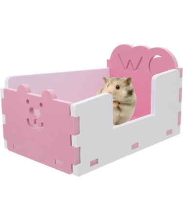 Kisangel 1pc Hamster Toilet Chinchilla Bath Hamster Pee Training Small Animal Bathtub Hamster Potty PVC 15x10cm Pink - Buy Online on GoSupps.com