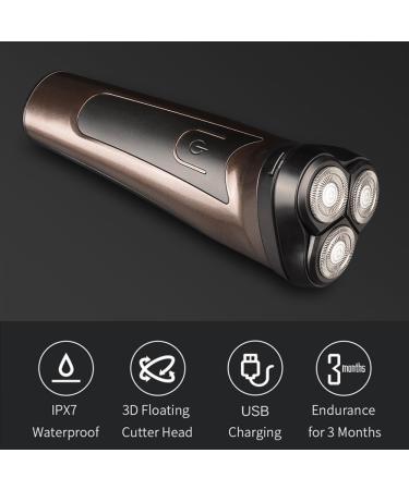 SDGBCXD Shavers For Men Razor Beard Trimmer Epilator Clipper Trimmer Shaver Safety Removal Beard Shaver Luxury Brown - Buy Online on GoSupps.com