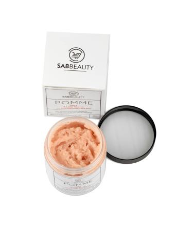 SAB Beauty POMME Sea Salt Scrub - Natural Exfoliating Treatment with Pink Himalayan Salts & Apple Cider Vinegar for Hair Scalp & Skin - Buy Online on GoSupps.com