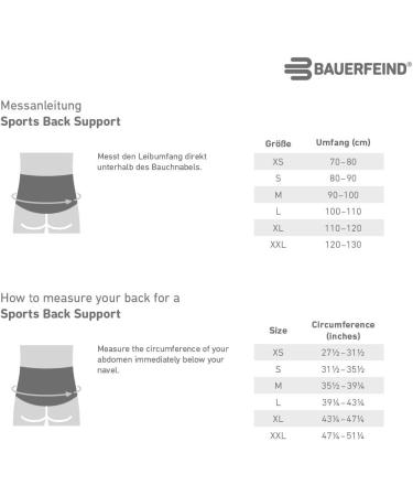 Bauerfeind Sports Back Support - Breathable Compression - Anatomically Contoured Pad - Air Knit Fabric - Black Medium - Buy Online on GoSupps.com