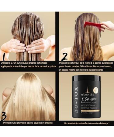 Maison OUD - B.TOX Professional Caviar Extracts Smoothing Moisturizing and Repairing Care Mask for Dry Damaged & Afro Hair Sulfate Free Parabens Formalin Keratin Care 1000 ml - Buy Online on GoSupps.com