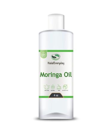 HalalEveryDay Moringa Oil - 100% Pure Natural Unrefined Virgin Organic | Cosmetic & Food Grade | For Skin Body Hair & Face (4 oz.) - Buy Online on GoSupps.com