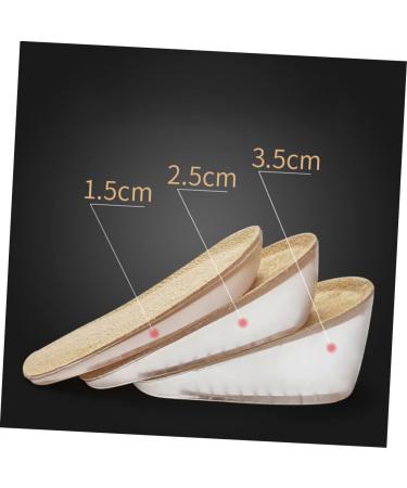 NOLITOY Height Increasing Insoles - 6 Pairs Men's Platform Shoe Pads for Extra Lift & Comfort | Orthopedic Silicone Heel Gel Inserts - Buy Online on GoSupps.com