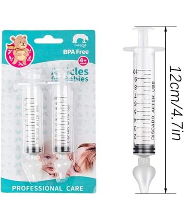 2Pcs Baby Nasal Aspirator Set - Reusable Silicone Tip for Safe & Comfortable Nose Cleaning - Buy Online on GoSupps.com