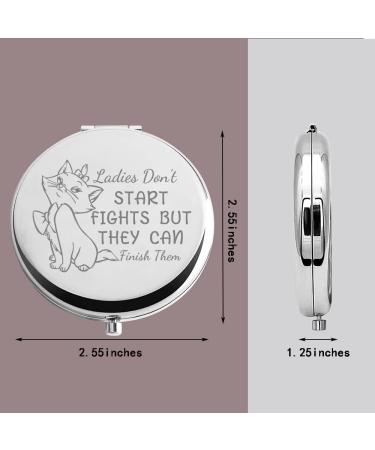 TGBJE Marie Ladies' Pocket Mirror - Cartoon Cat Lover Gift for Marie Cat - Cute and Practical Mirror for Women - Buy Online on GoSupps.com